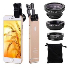 Deals, Discounts & Offers on  - GO SHOPS Universal Fisheye Lenses Fish Eye Wide Angle 3 in 1 Mobile Phone Lens Camera Kit