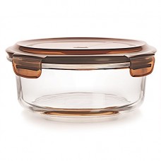 Deals, Discounts & Offers on Home & Kitchen - Cello Leone Round Glass Container with Lid, 800ml/7.5cm, Clear