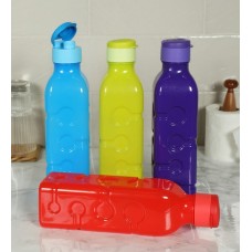 Deals, Discounts & Offers on  - Plastic Multicolour 1000 ML Bottle - Set of 4 By Cello