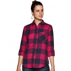 Deals, Discounts & Offers on  - [Size XS, S] Amazon Brand - Inkast Denim Co. Women's Checkered Slim fit Shirt