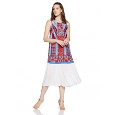 Deals, Discounts & Offers on  - [Size L] Akkriti By Pantaloons Women's Rayon Maxi Dress