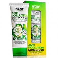 Deals, Discounts & Offers on Personal Care Appliances - WOW Anti Pollution SPF40 Water Resistant No Parabens & Mineral Oil Sunscreen Lotion, 100mL