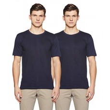 Deals, Discounts & Offers on  - [Size M] Cloth Theory Men's Solid Regular Fit T-Shirt (Combo Pack of 2)