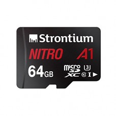 Deals, Discounts & Offers on  - Strontium Nitro A1 64GB Micro SDXC Memory Card 100MB/s A1 UHS-I U3 Class 10 with High Speed Adapter