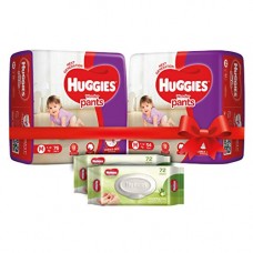 Deals and Offers on - Huggies Wonder Pants Comfort Pack Medium Size Diapers (130 Count) and Huggies Baby Wipes - Cucumber & Aloe Pack of 2 (144 Wipes) Deals, Discounts & Offers on - Huggies Wonder Pants Comfort Pack Medium Size Diapers (130 Count) and Huggies Baby Wipes - Cucumber & Aloe Pack of 2 (144 Wipes)