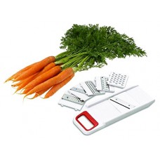 Deals, Discounts & Offers on Home & Kitchen - Kuber Industries Code-Slicer01 Plastic 6 in 1 Multi Purpose Vegetable Slicer Grater, Multicolor