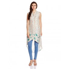 Deals, Discounts & Offers on  - [Size XL] BIBA Women's Asymmetrical Hemline Kurta