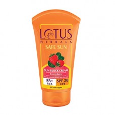 Deals, Discounts & Offers on Personal Care Appliances - Lotus Herbals Safe Sun Block Cream SPF 20, 50g
