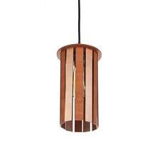 Deals, Discounts & Offers on  - Sehaz Artworks DIY Straight Strips Barrel Manufactured Wooden Ceiling Pendant Lamp Shade (30 cm x 30 cm x 4 cm, Brown)