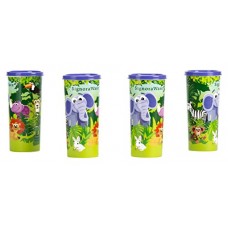 Deals, Discounts & Offers on Home & Kitchen - Signoraware Jungle Adventure Plastic Tumbler, 500ml, Set of 4, Violet