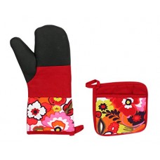 Deals, Discounts & Offers on  - Cannon Printed 2 Pcs Kitchen Linen Set (Red)