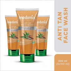 Deals, Discounts & Offers on Personal Care Appliances - Medimix Ayurvedic Anti Tan Face Wash, 100ml (Pack of 3)