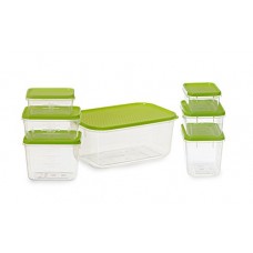 Deals, Discounts & Offers on Home & Kitchen - All Time Plastics Polka Container Set, 7-Pieces, Green