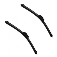 Deals, Discounts & Offers on  - Autofy Frameless Wiper Blades Size 14' Inch (Driver Side,Right) / 14' Inch (Left) Set of 2 (Black)
