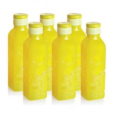Deals, Discounts & Offers on Home & Kitchen - Cello Tango Polypropylene Bottle Set, 600ml, Set of 6, Yellow
