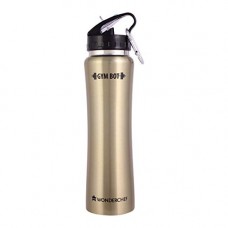 Deals, Discounts & Offers on Home & Kitchen - Wonderchef Gym-Bot Single Wall Bottle, 750 ml (Gold)