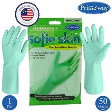 Deals, Discounts & Offers on  - Primeway Sofie Skin Nitrile Hand Gloves, Medium (Green)
