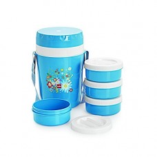 Deals, Discounts & Offers on Home & Kitchen - Cello Micra Insulated 4 Container Lunch Carrier, Blue