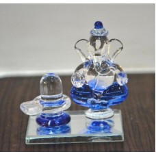 Deals, Discounts & Offers on  - CRAFTFRY Exclusive Glass Ganesha with Shivling