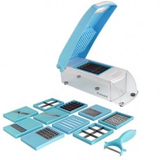 Deals, Discounts & Offers on Home & Kitchen - Floraware Plastic Vegetable Cutter Set, 12-Pieces, Blue