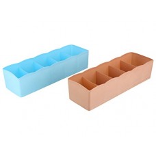Deals, Discounts & Offers on  - Miamour 2 Piece Plastic Underwear Storage Box