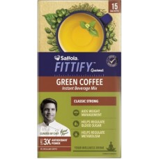 Deals, Discounts & Offers on Beverages - Saffola Fittify Gourmet Classic Strong Instant Coffee(30 g, Green Coffee Flavoured)