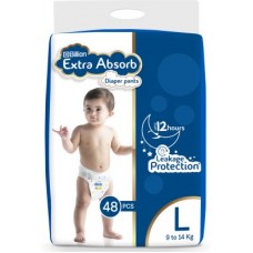 Deals, Discounts & Offers on Baby Care - Billion Extra Absorb Diaper Pants - L(48 Pieces)