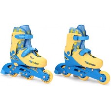 Deals, Discounts & Offers on Toys & Games - Minion 2-in-1 Inline Adjustable Roller Skate, Blue/Yellow (Small)worth Rs. 2199