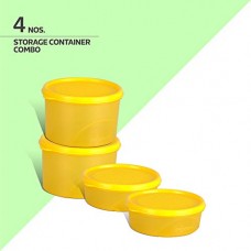 Deals, Discounts & Offers on Home & Kitchen - Belocopia - 4 Piece Round Easy Pick Container Set (1.5 L), Yellow