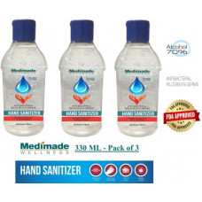 Deals, Discounts & Offers on  - Medimade 330 ML -Pack of 3 (70% Alcohol FDA Approved) Hand Sanitizer Bottle(3 x 330 ml)