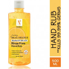 Deals and Offers on - NutriGlow NATURAL'S Juicy Real Orange Portable Rinse Free Hand Rub/ Kills 99.99% Germs/ Hand Sanitizer Bottle(500 ml) Deals, Discounts & Offers on - NutriGlow NATURAL'S Juicy Real Orange Portable Rinse Free Hand Rub/ Kills 99.99% Germs/ Hand Sanitizer Bottle(500 ml)