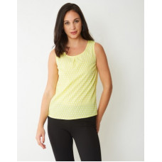 Deals, Discounts & Offers on Laptops - [Size XL] [Pre-Book] ProvogueCasual Sleeveless Polka Print Women Yellow Top