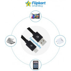 Deals, Discounts & Offers on Mobile Accessories - Flipkart SmartBuy ACRPB1M02 1 m USB Type C Cable(Compatible with Mobile, Tablet, Black)