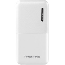 Deals, Discounts & Offers on Power Banks - Ambrane 10000 mAh Power Bank (Fast Charging, 12 W)(White, Lithium Polymer)