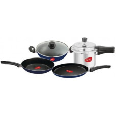 Deals, Discounts & Offers on Cookware - Pigeon Essentials Kitchen Pack Gift Cookware Set(Aluminium, 4 - Piece)