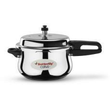 Deals, Discounts & Offers on Cookware - Butterfly Curve 3 ltr Induction Bottom Pressure Cooker(Stainless Steel)