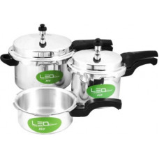 Deals, Discounts & Offers on Cookware - Leo Natura Eco + 2 L, 3 L, 5 L Induction Bottom Pressure Cooker(Aluminium)