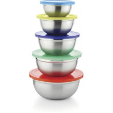Deals, Discounts & Offers on Kitchen Containers - Classic Essentials - 1800 ml, 900 ml, 1400 ml, 600 ml, 350 ml Steel Fridge Container(Pack of 5, Multicolor)