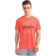 Deals, Discounts & Offers on  - [Size S] AeropostalePrinted Men Round or Crew Red T-Shirt