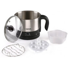 Deals, Discounts & Offers on Personal Care Appliances - Nova Multifunction NKT-2729 Electric Kettle(1.2 L, Black, Silver)