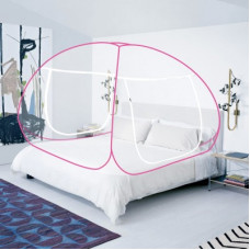 Deals, Discounts & Offers on Baby Care - Belomoda Polyester Kids Pink Mosquito Net Polyester Adults Net King Size Double bed Mosquito Net Mosquito Net(Pink)