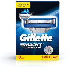 Deals, Discounts & Offers on  - Gillette Mach 3 Turbo Cartridge(Pack of 10)