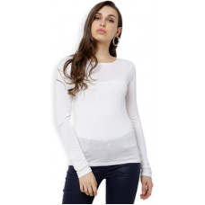 Deals, Discounts & Offers on Laptops - [Size M, L, XL] Tokyo TalkiesCasual 3/4 Sleeve Solid Women White Top