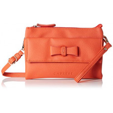 Deals, Discounts & Offers on Watches & Handbag - Caprese Lina Women's Sling Bag (Orange)