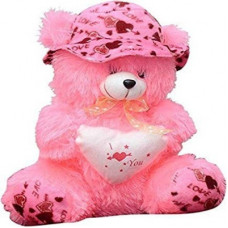 Deals, Discounts & Offers on Toys & Games - AVS Stuffed Spongy Soft Cute Cap Teddy Bear - 30 cm(Pink)