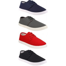 Deals, Discounts & Offers on Men - [Size 10] ChevitCombo Pack of 4 Casual Sneakers With Sneakers For Men(Multicolor)