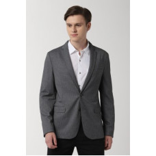 Deals, Discounts & Offers on Men - [Size 38] Peter EnglandSelf Design Single Breasted Party Men Full Sleeve Blazer(Grey)