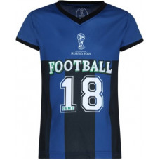 Deals, Discounts & Offers on Baby & Kids - [Size 3-4Y] FIFAGirls Printed Polycotton T Shirt(Blue, Pack of 1)