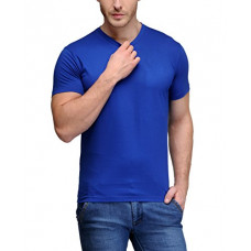 Deals, Discounts & Offers on  - Scott International Men's Biowash Cotton V Neck T-Shirt - Royal Blue