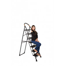 Deals, Discounts & Offers on  - PARASNATH Back Heavy Folding Ladder With Wide Steps Milano 7 Steps 7.3 Ft